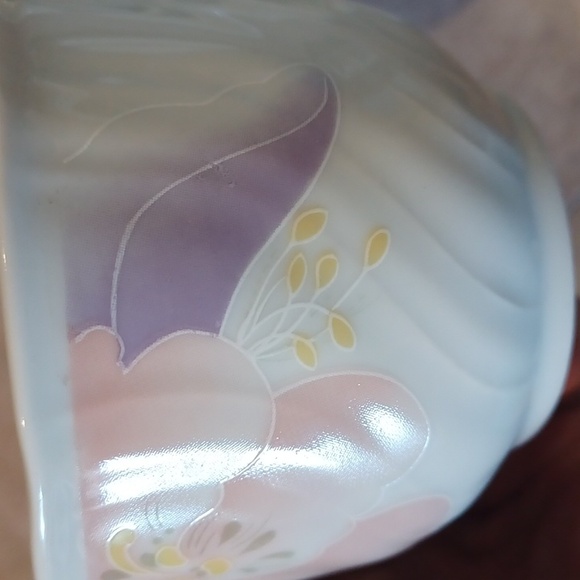 Lynns Fine China Set of 6 Floral Pastel Print Dainty Tea Cups - Picture 7 of 8